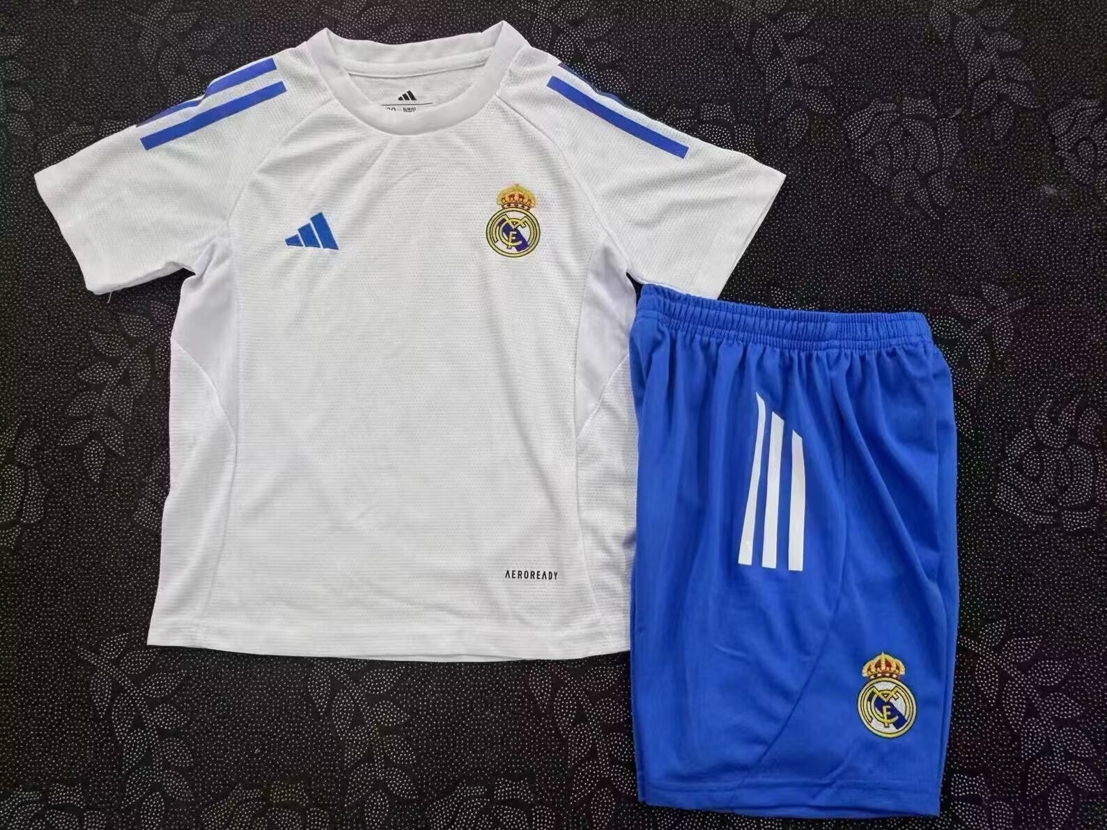 Kids-Real Madrid 25/26 White Training Jersey